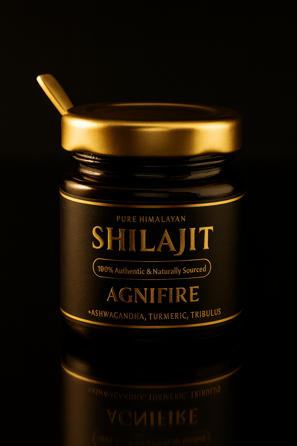 Agni Fire Authentic Himalayan Shilajit – 100% Natural Ayurvedic Performance & Immunity Support